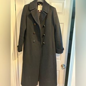 Kate Spade Black Long double breasted Coat